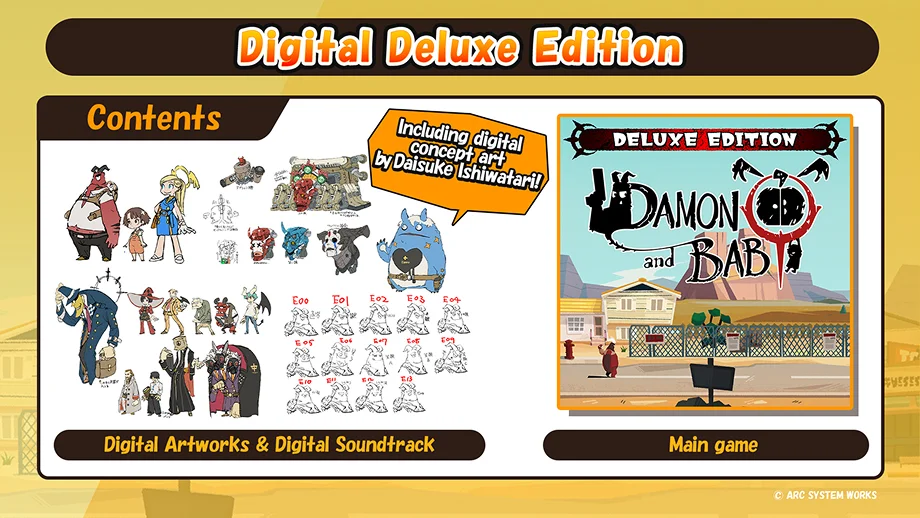 Digital Deluxe Edition Contents Including digital concept art by Daisuke Ishiwatari! Digital Artworks & Digital Soundtrack & Main game