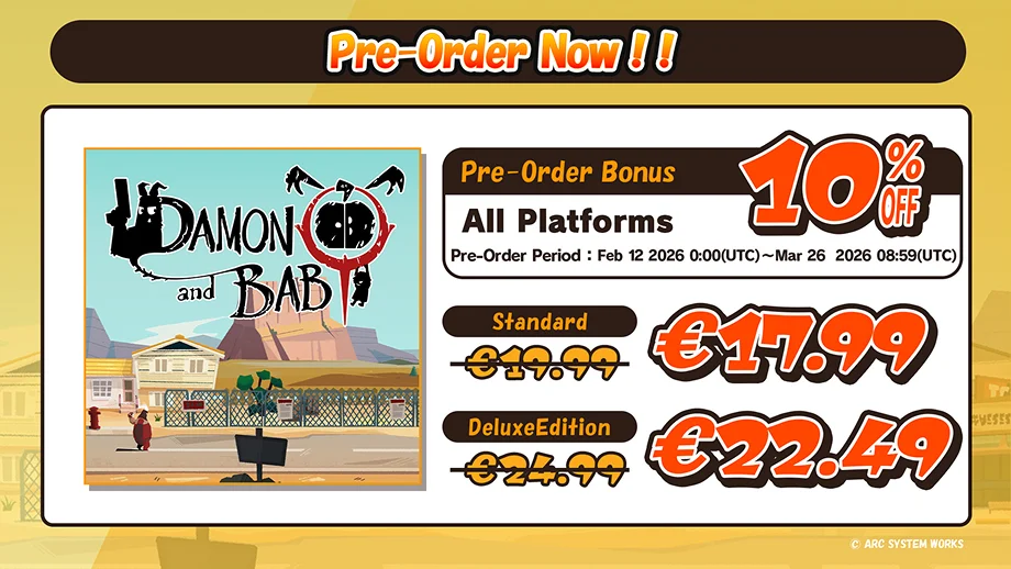 Pre-Order Now !! 10% OFF 2026/2/12 0:00 〜 3/26 08:59(UTC) Standard €19.99→€17.99 Deluxe Edition €24.99→ €22.49