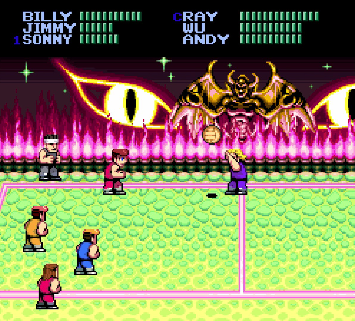 DOUBLE DRAGON DODGE BALL