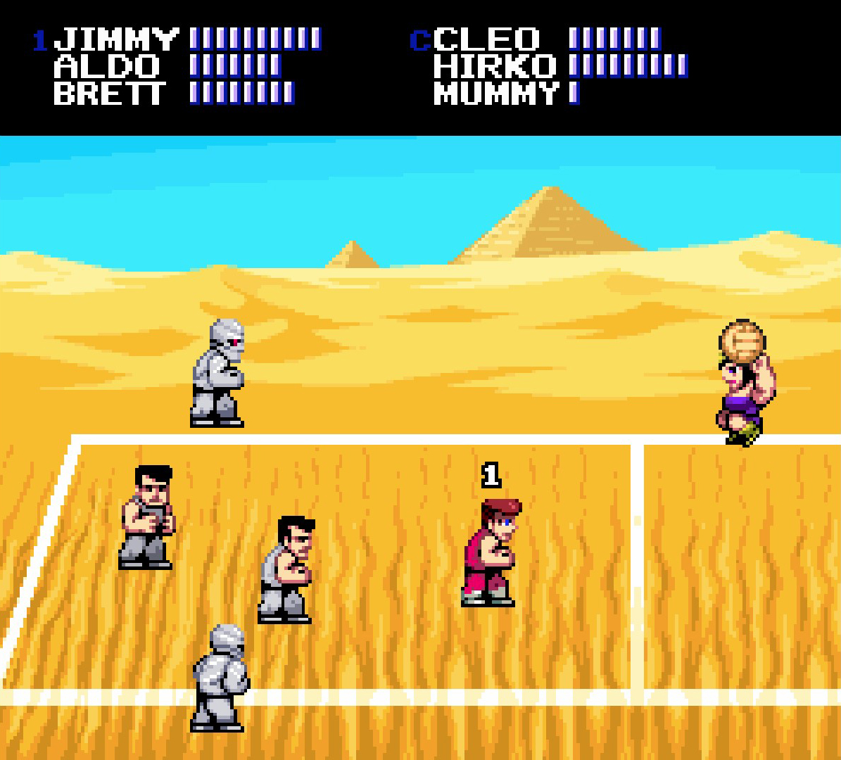 Double Dragon and dodge ball come together as a dream combo!