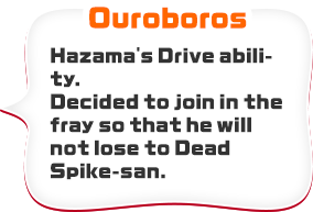 Ouroboros　Hazama's Drive ability. Decided to join in the fray so that he will not lose to Dead Spike-san.