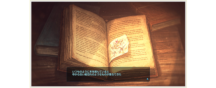 いつものように本を読んでいると、中から古い紙切れのようなものが落ちてきた