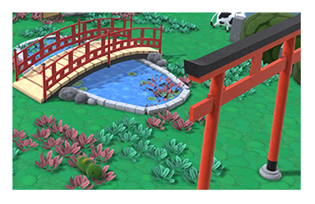 ゲーム内オブジェ「日本庭園セット」