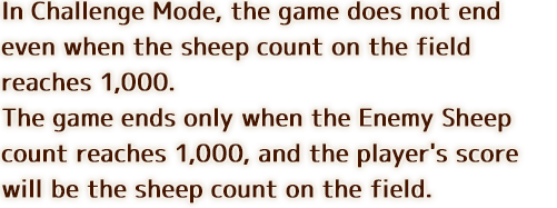 In Practice Mode, the difficulty of achieving the goal is toned down. Players will be able to enjoy the game while familiarizing themselves with the game rule.