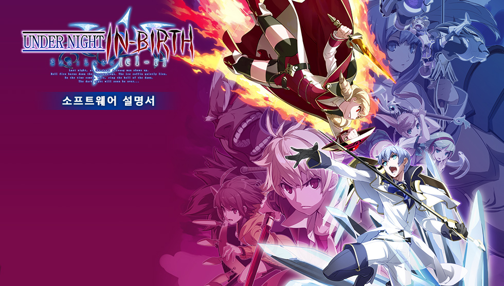 UNDER NIGHT IN-BIRTH Exe:Late[cl-r] 소프트웨어 매뉴얼