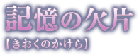 記憶の欠片【きおくのかけら】